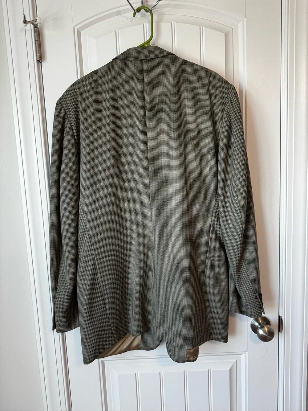 Made in Italy Vintage Wool Houndstooth Sport Coat — Brown